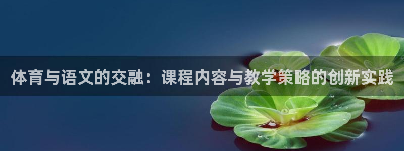 bbin视讯：体育与语文的交融：课程内容与教学策略的创新实践